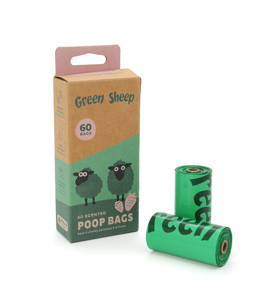 Poop Bags (Strawberry Scented)