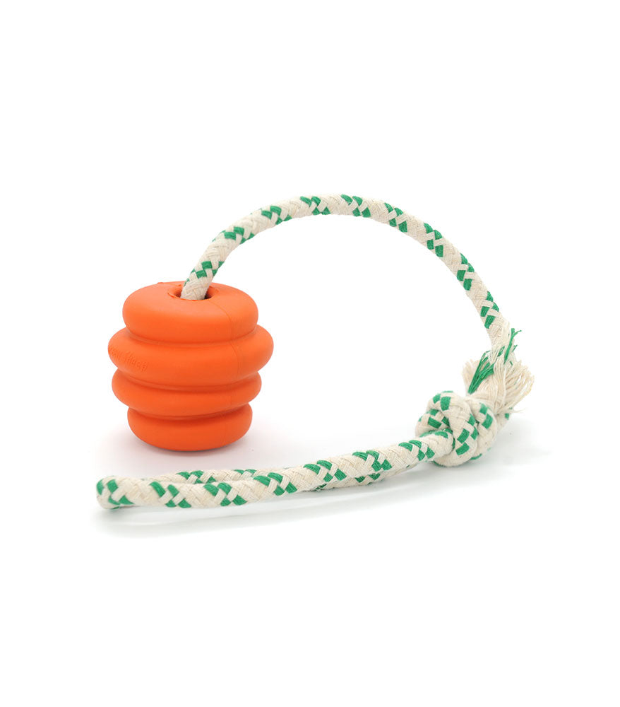 Natural Rubber Ball With Rope Toy