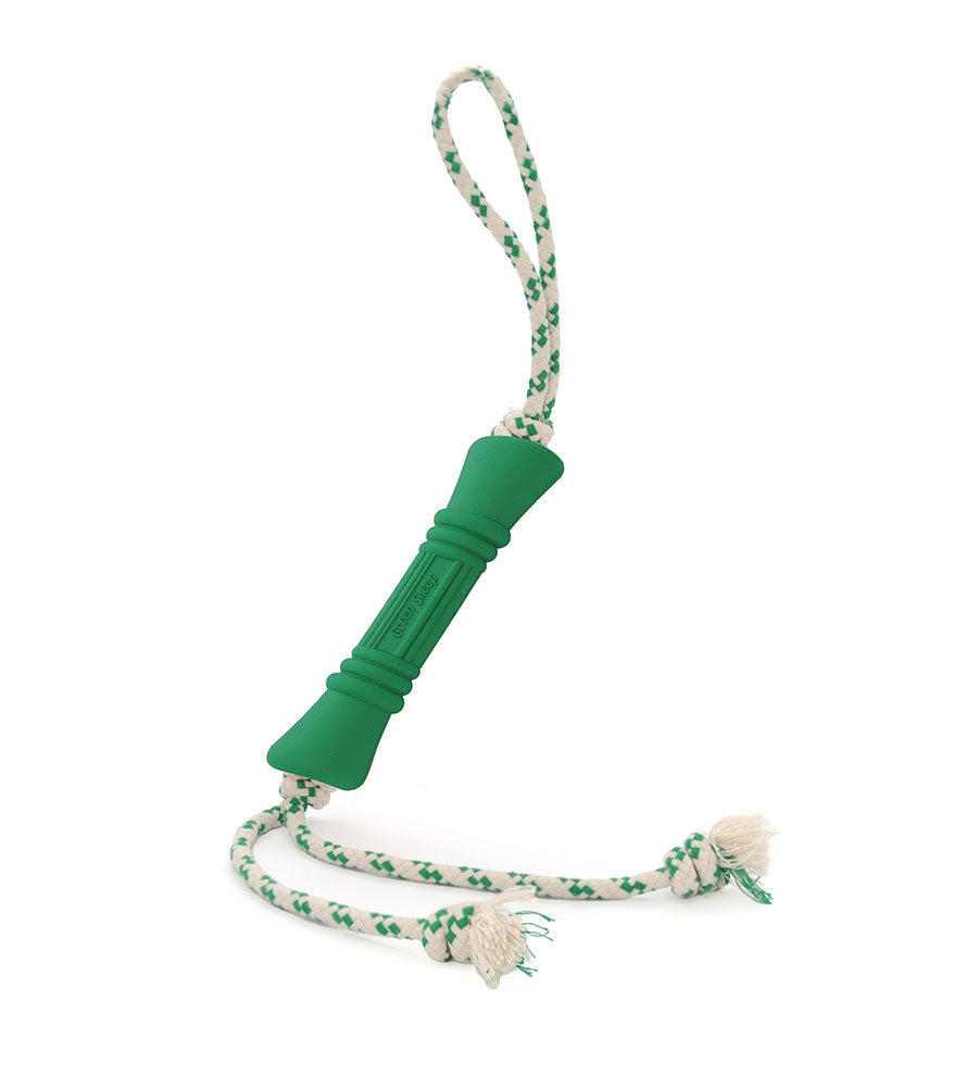 Natural Rubber Bone With Rope Toy