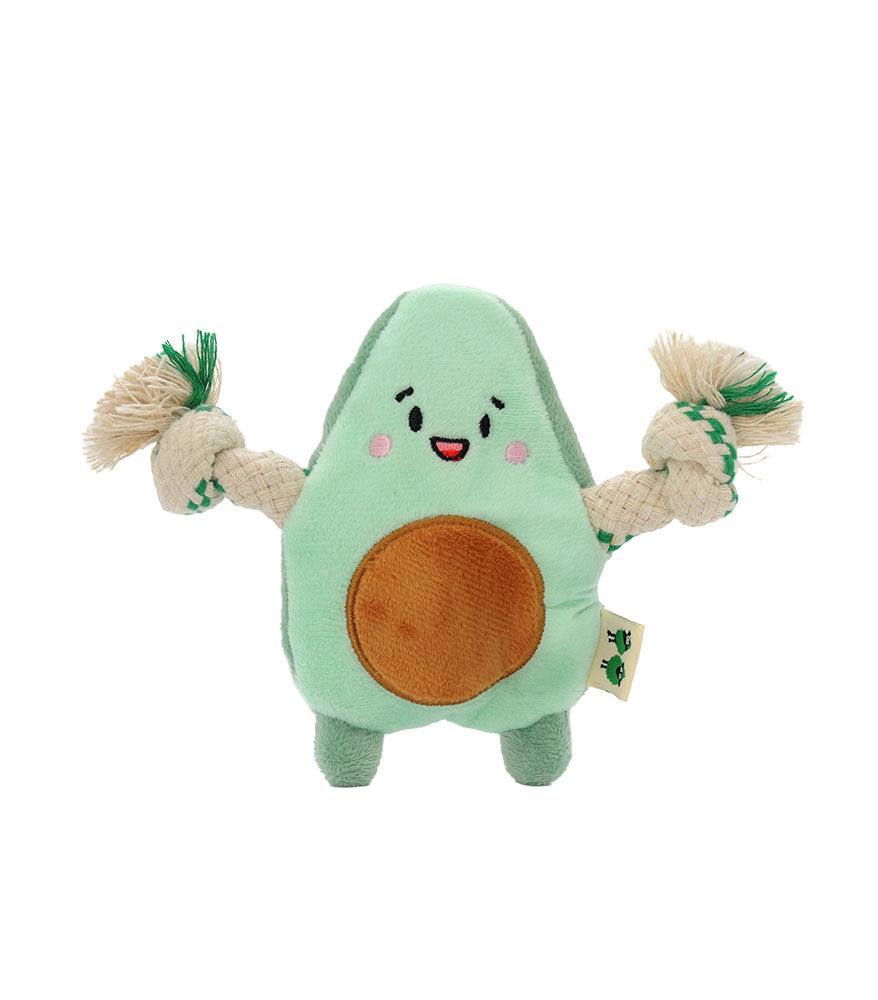 Stuffing Free Plush Avocado Rope Toy