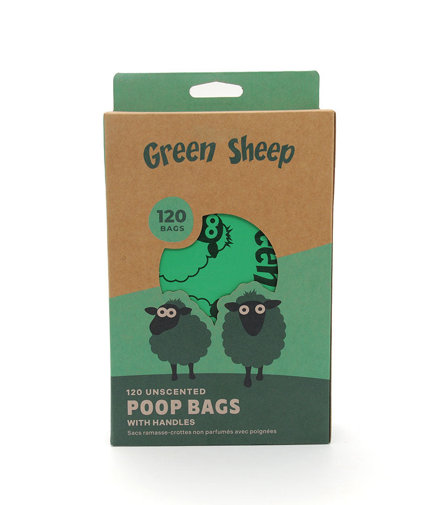 Poop Bags with Handles (Unscented) - Pack of 120