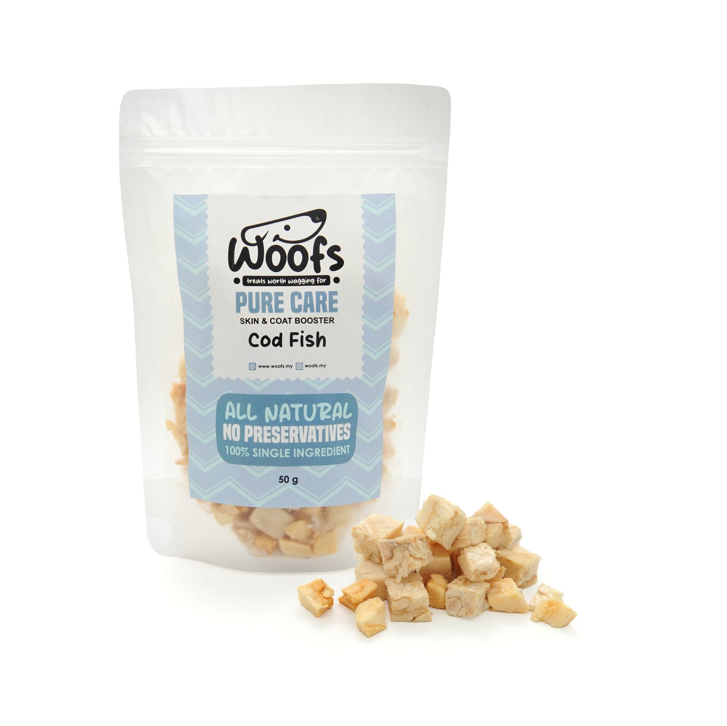 Freeze Dried Cod Cubes