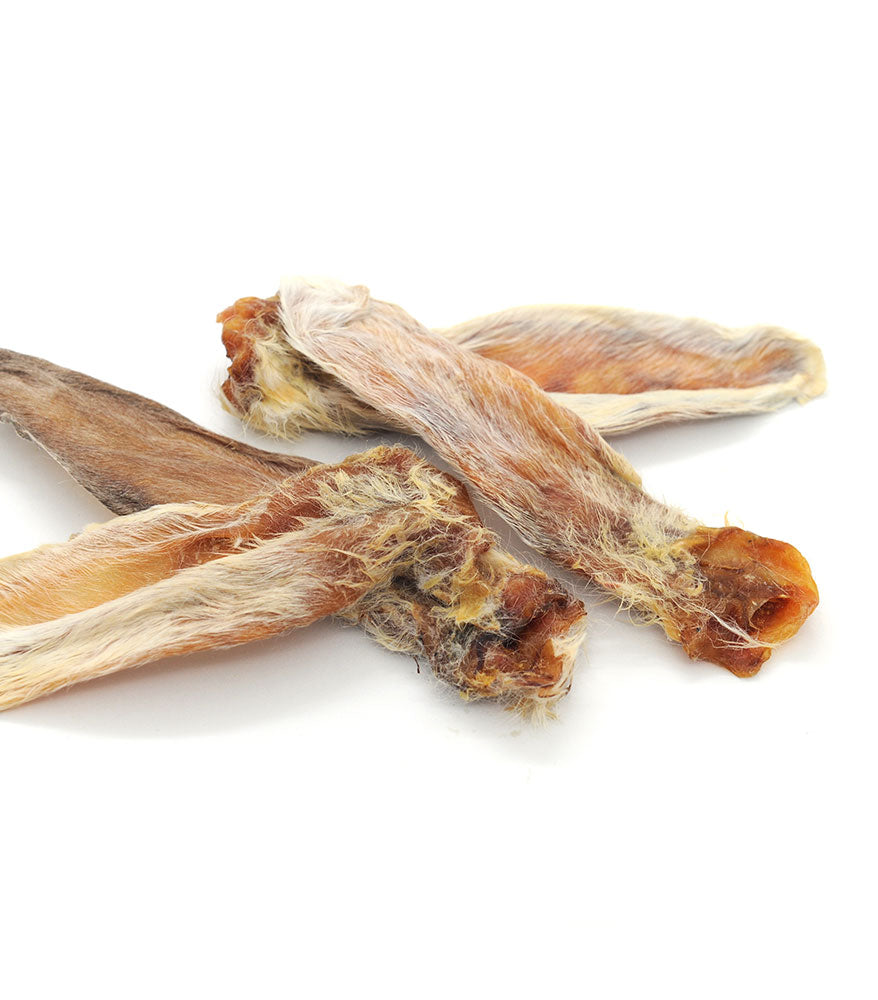 Rabbit Ear (with Fur) - Pack of 4