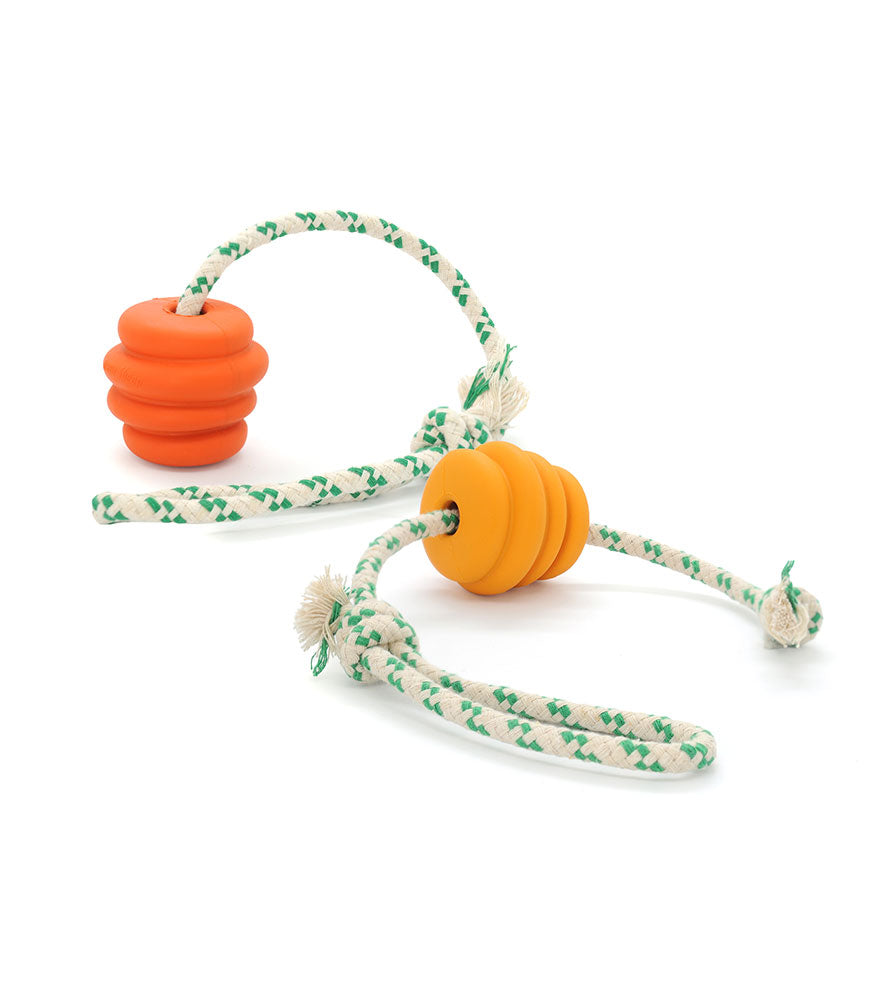 Natural Rubber Ball With Rope Toy