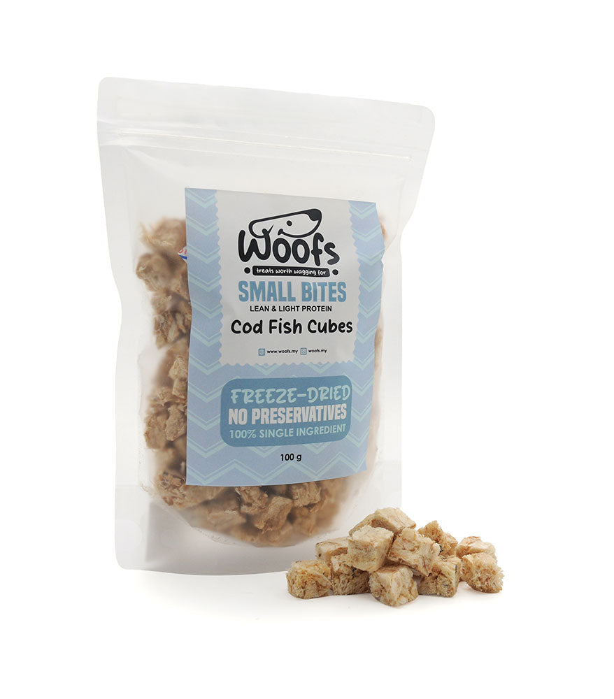 Freeze Dried Cod Cubes