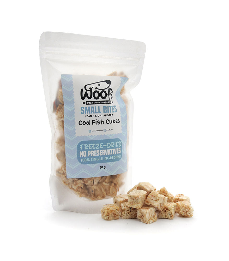 Freeze Dried Cod Cubes