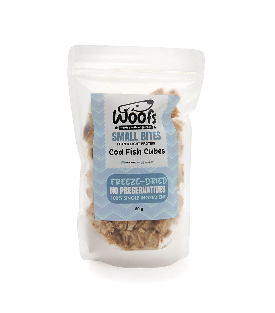 Freeze Dried Cod Cubes