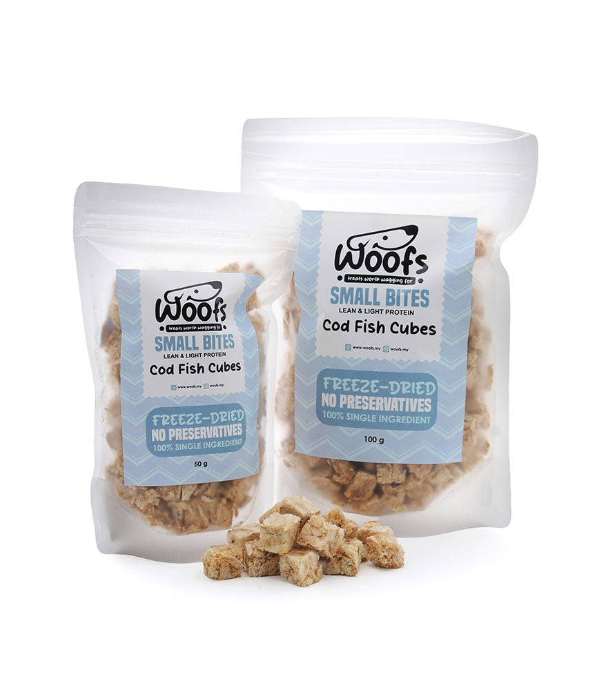 Freeze Dried Cod Cubes